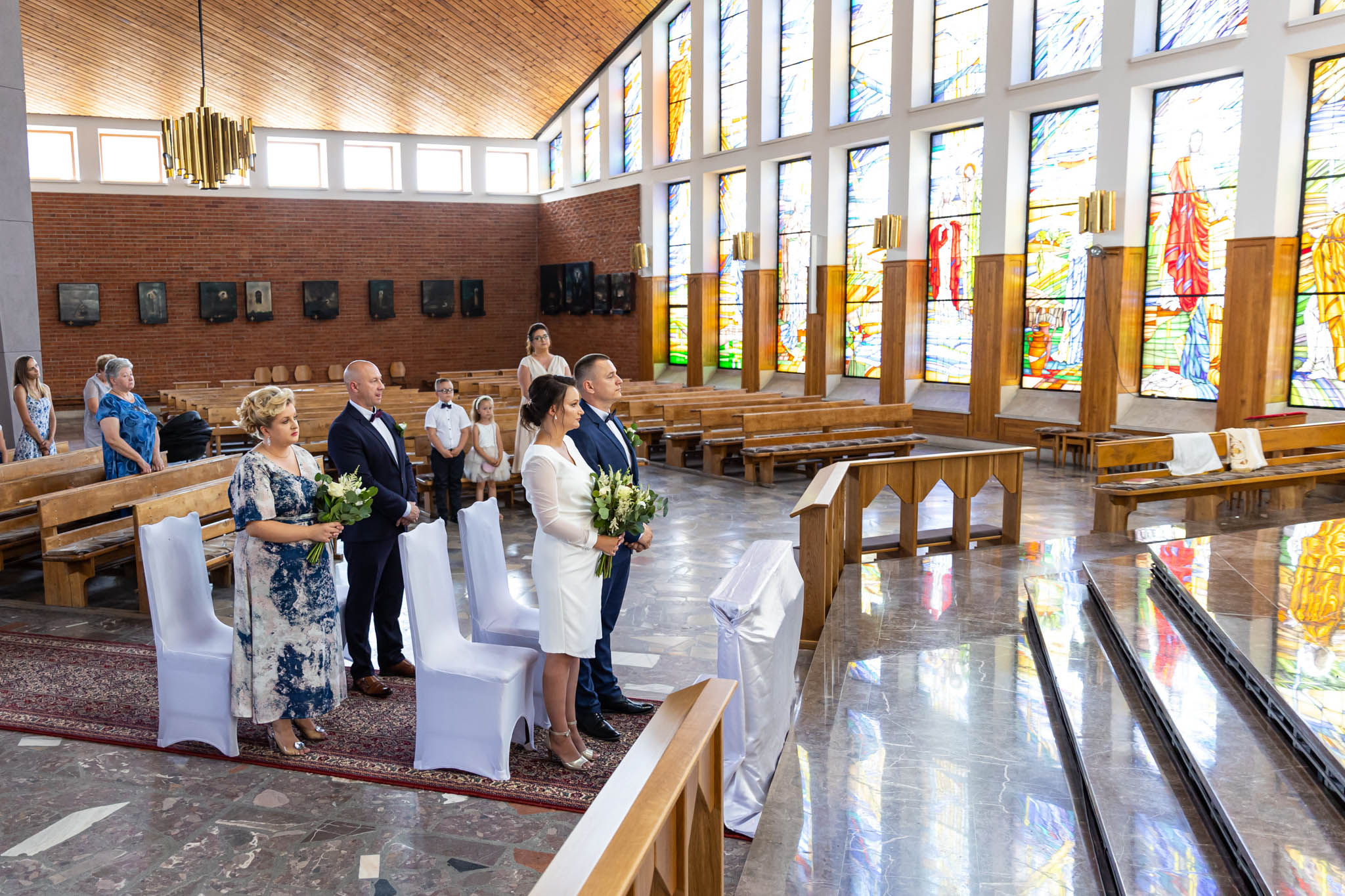 Jola i Daniel ślub Fotografia Ślubna kościół w Glinojecku